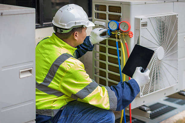 Professional Ac Installation technician working in Pine Lake, GA